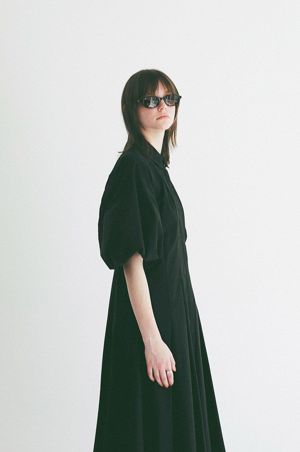 CLANE FORM SLEEVE PANEL LINE SHIRT ONEPIECE | FLICKA ASHIYA
