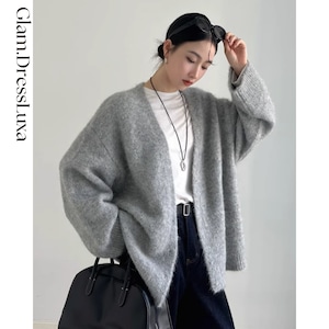 Soft Mohair Knit Cardigan_T1573