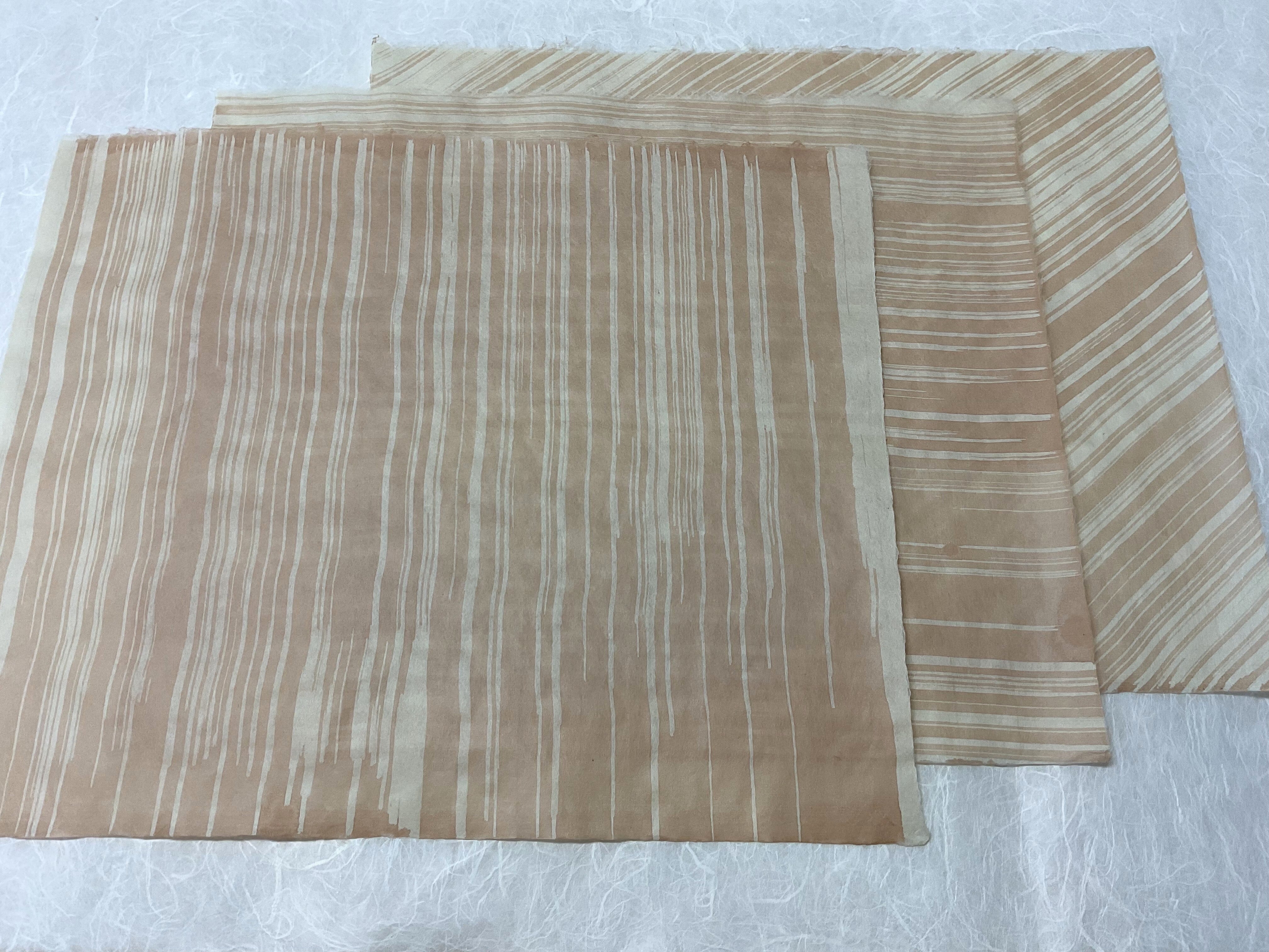 京都黒谷和紙 柿渋引き染め傘判 3枚セット | 黒谷和紙（公式通販サイト）