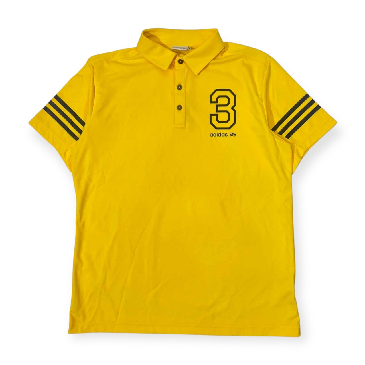 adidas GOLF アディダス ゴルフ ナンバリング 半袖 ポロシャツ L/G/イエロー メンズ