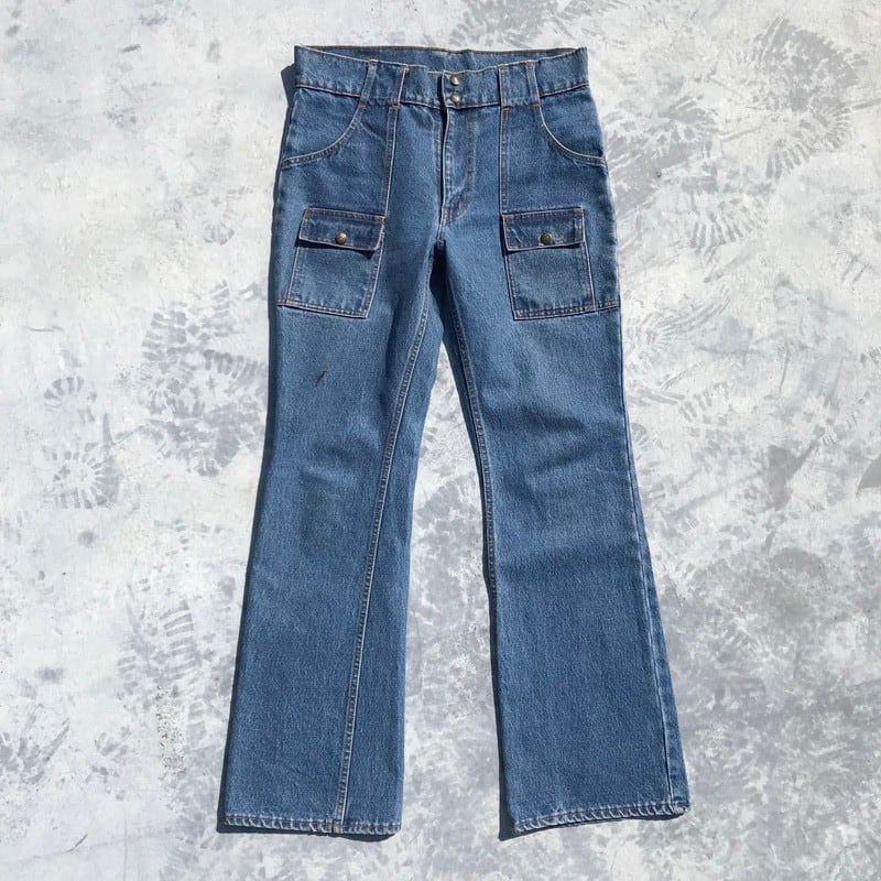 希少 USA製 80s Levi's リーバイスコットンフレアボトム 青タブ