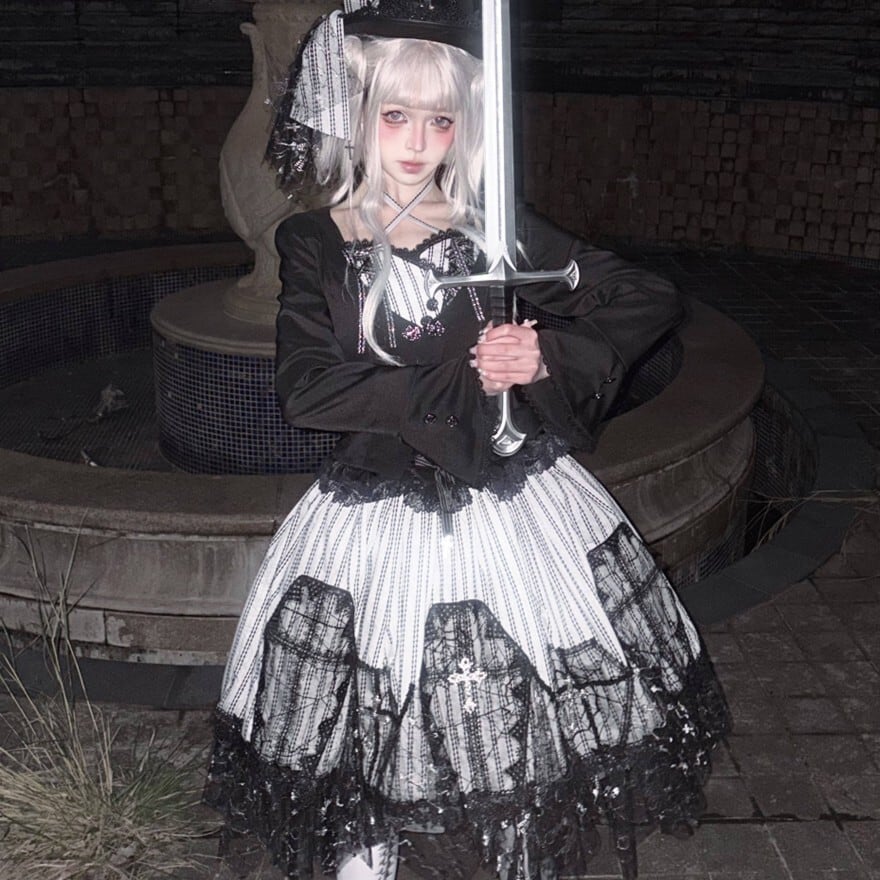 棺魔師の教会モチーフ3点セット｜修道女風で静謐ゴスロリ