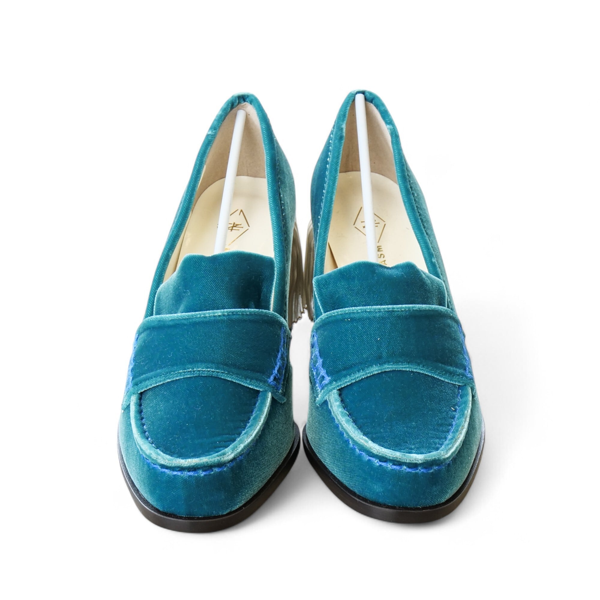 feet 正規品 水色 ターコイズ ブルー adidas(アディダス)ターコイズブルーTストラップフラット