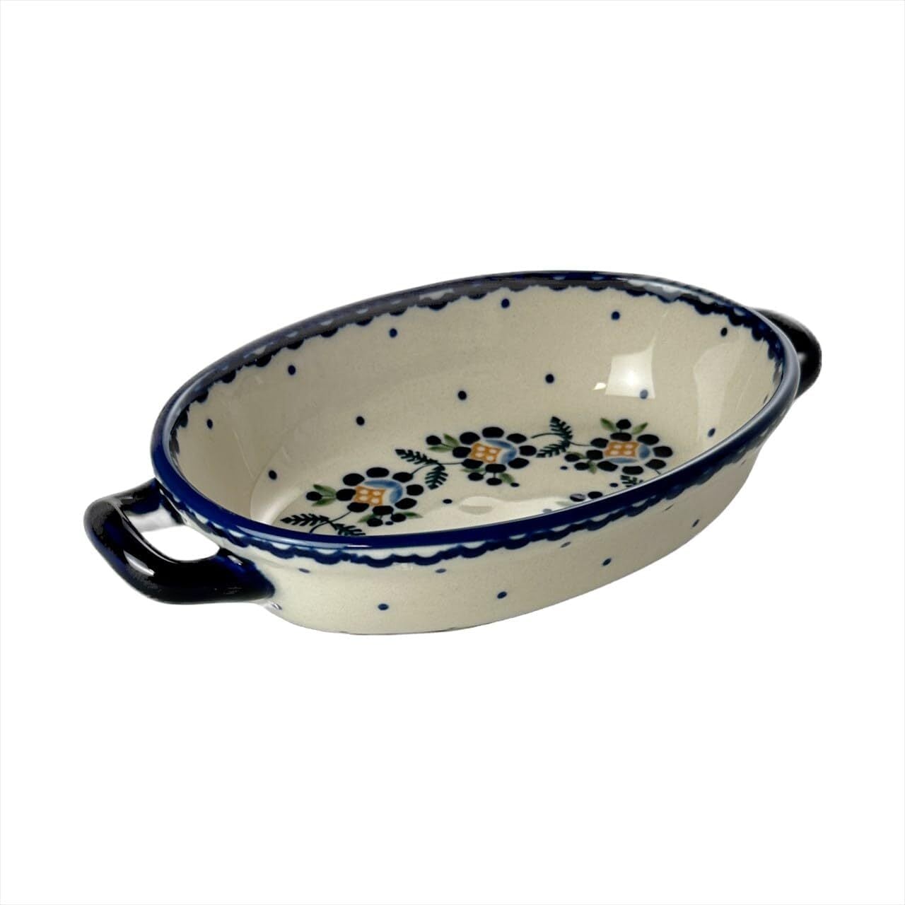 ポーリッシュポタリー グラタンS グリップ付 P138-RU | PAYSAGE ポーリッシュポタリー グラタンS グリップ付 P138-RU | PAYSAGE