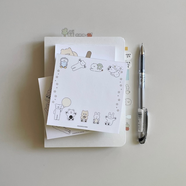 papeterie.atelier 〔PAPE world memo pad_blank ver 02〕