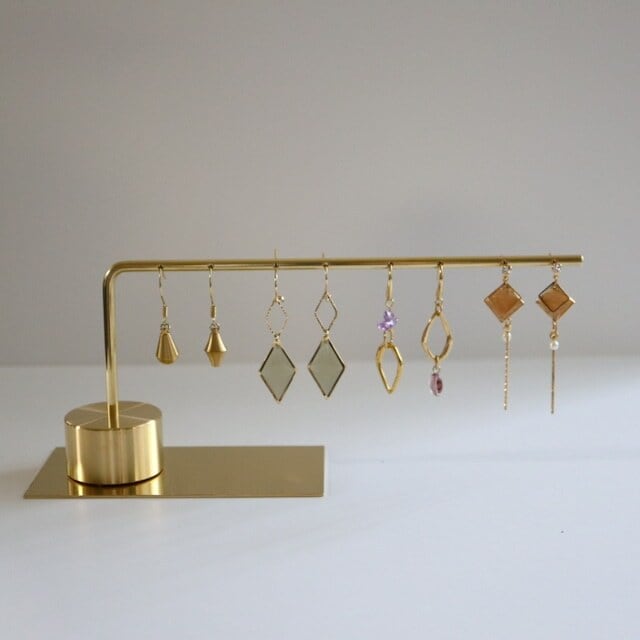 ピアス スタンド 真鍮 ケース 収納 ボックス トレイ アクセサリー