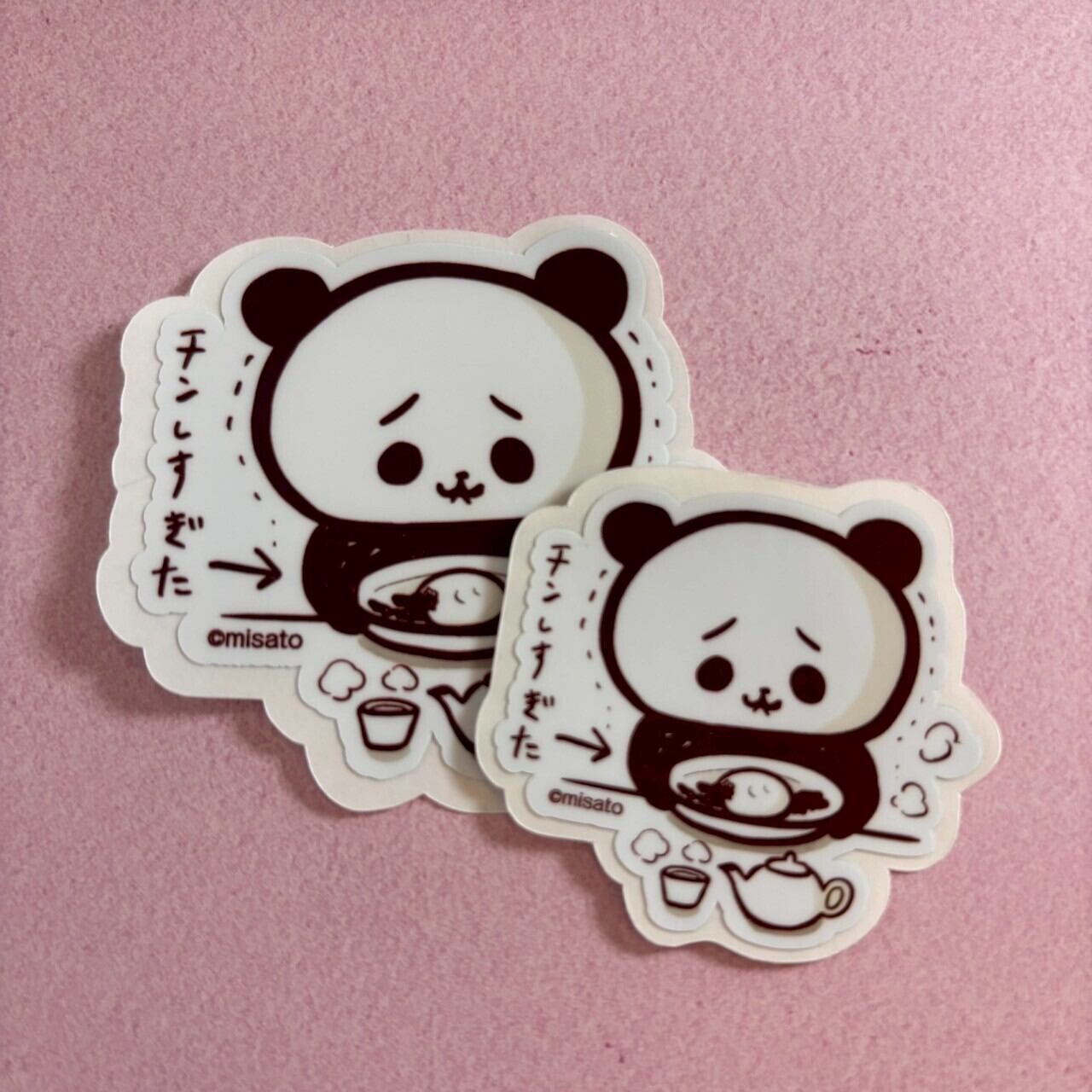 【あんまん爆発パンダ】ステッカー(2枚入り)