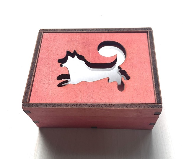 【犬：木箱】baskerville　sakura color　標本箱　アクセサリーケース【DesignerBOX】