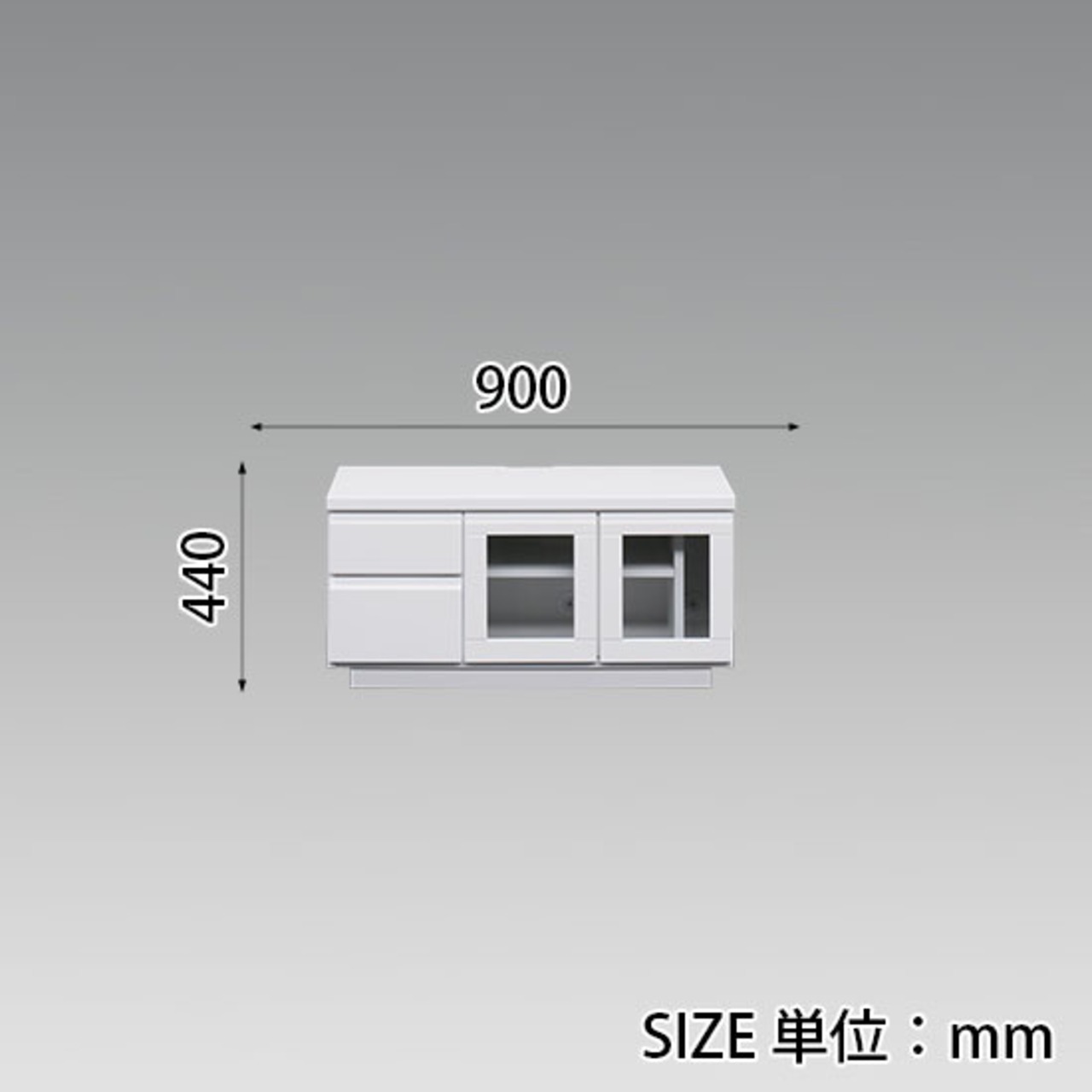 【幅90】テレビボード テレビ台 収納  ロータイプ(全3色)