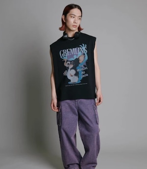 ナンバーミーTOKYO"GREMLINS GIZMO NO SLEEVE TEE"BLACK