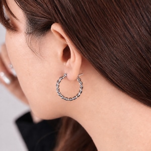 316L curled hoop pierce #p29