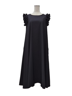 フリルワンピース  black