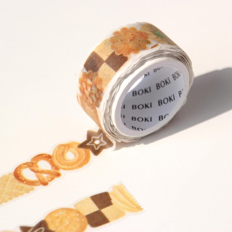 BOKI】マスキングテープ ダイカット Biscuits Die-cut Masking Tape
