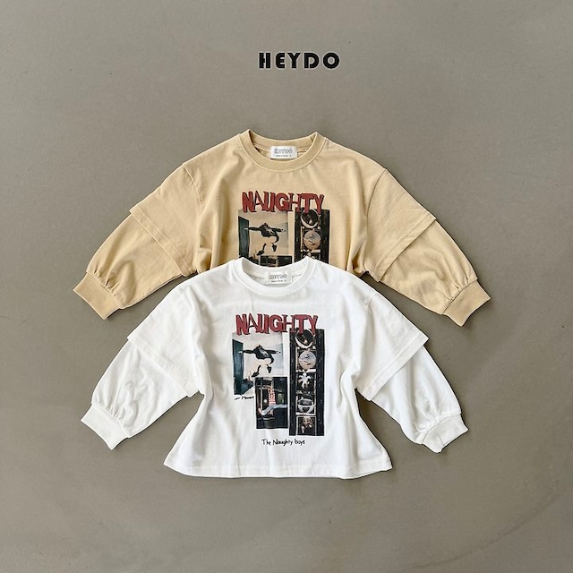 【取寄】heydo|layered long tee|レイヤードロングT|S-JL|kids&jr|26 autumn