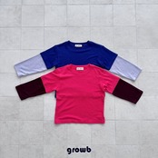 韓国子供服 / growb / メインズ Tシャツ / 秋服 *XS~JM*