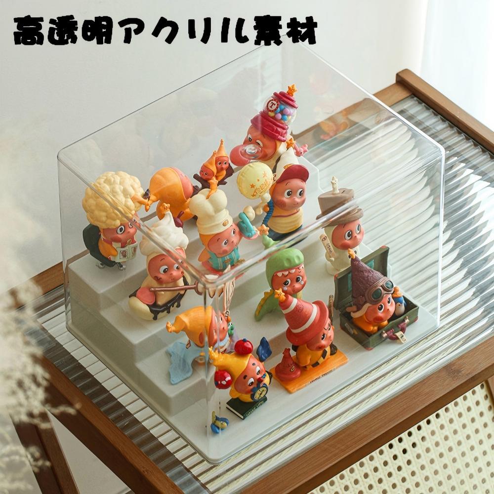 ぬいぐるみ 透明 3段 アクリル ディスプレイケース 防水 防塵 収納