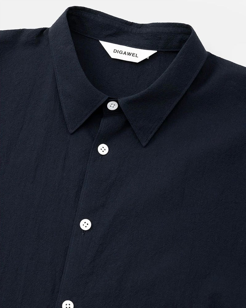 DIGAWEL / Side pocket S/S shirt (NAVY) | THE MODERN AGE