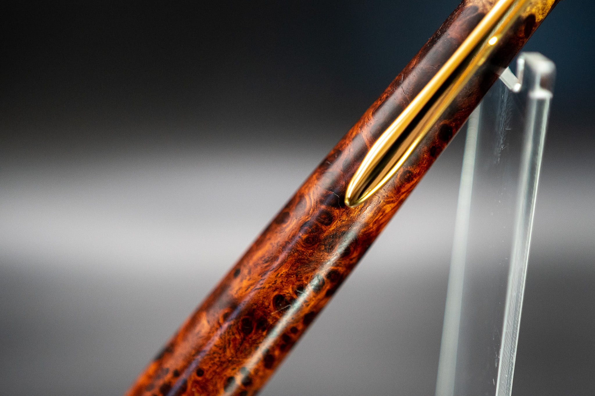 【朱色の銘木】 本花梨紅白 極上 gold MP