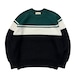 COMFORTABLE REASON / AUDIENCE KNIT BLACK x GREEN