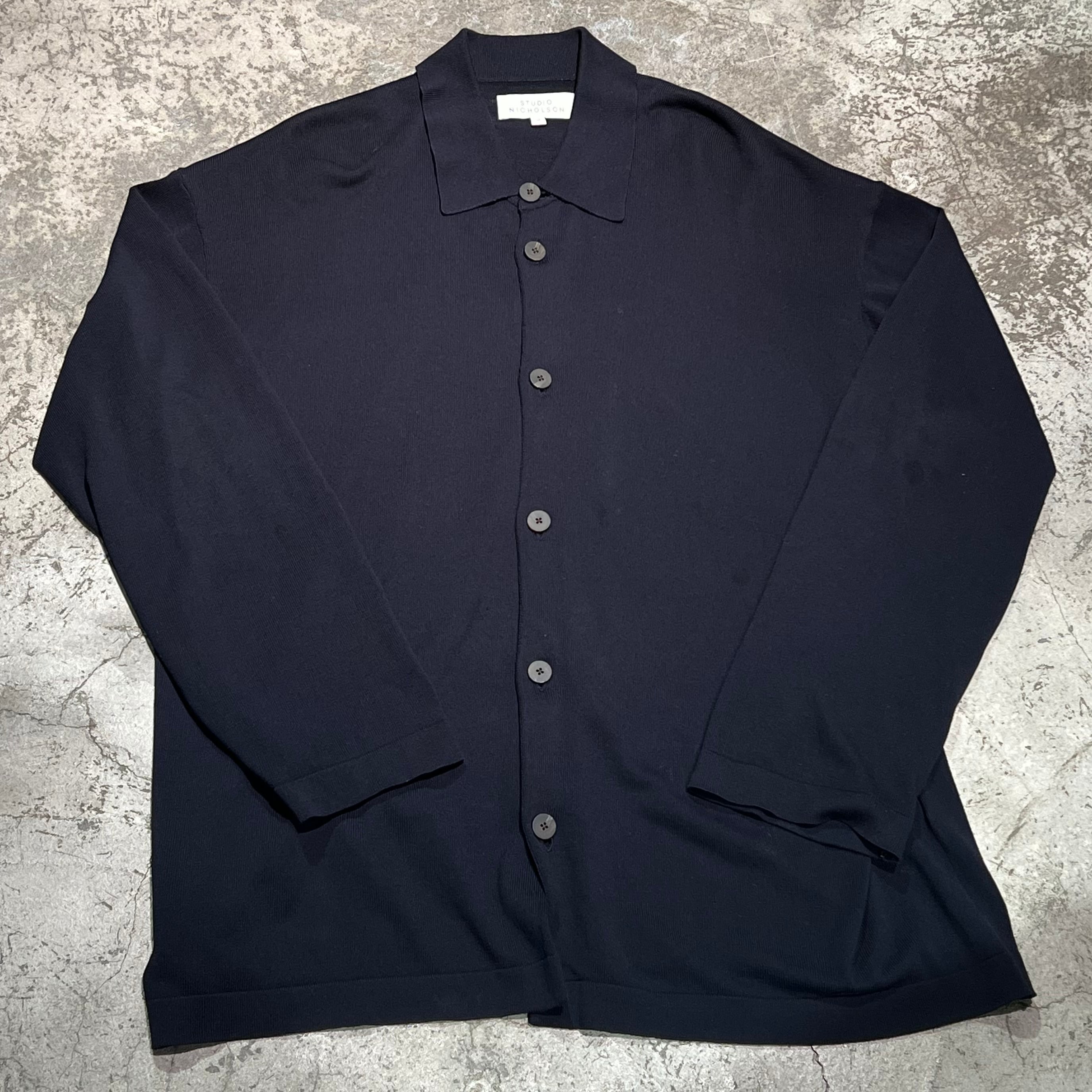 STUDIO NICHOLSON スタジオニコルソン RIVELIN KNIT SHIRT シャツ SIZEM.SNM-775 　 クリーニング済み【表参道t04】 | ブランド古着Brooch powered by BASE