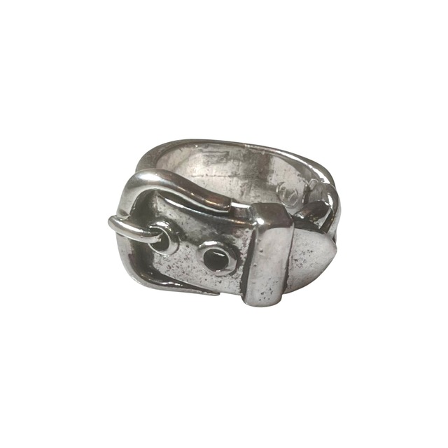 vintage heavy gauge silver belt ring