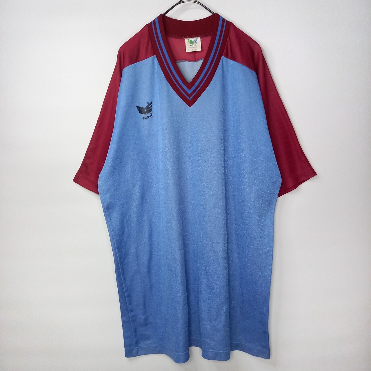 ヴィンテージ　erima　ドイツ製　ラグランTシャツ　ゲームシャツ　ユーロ古着
