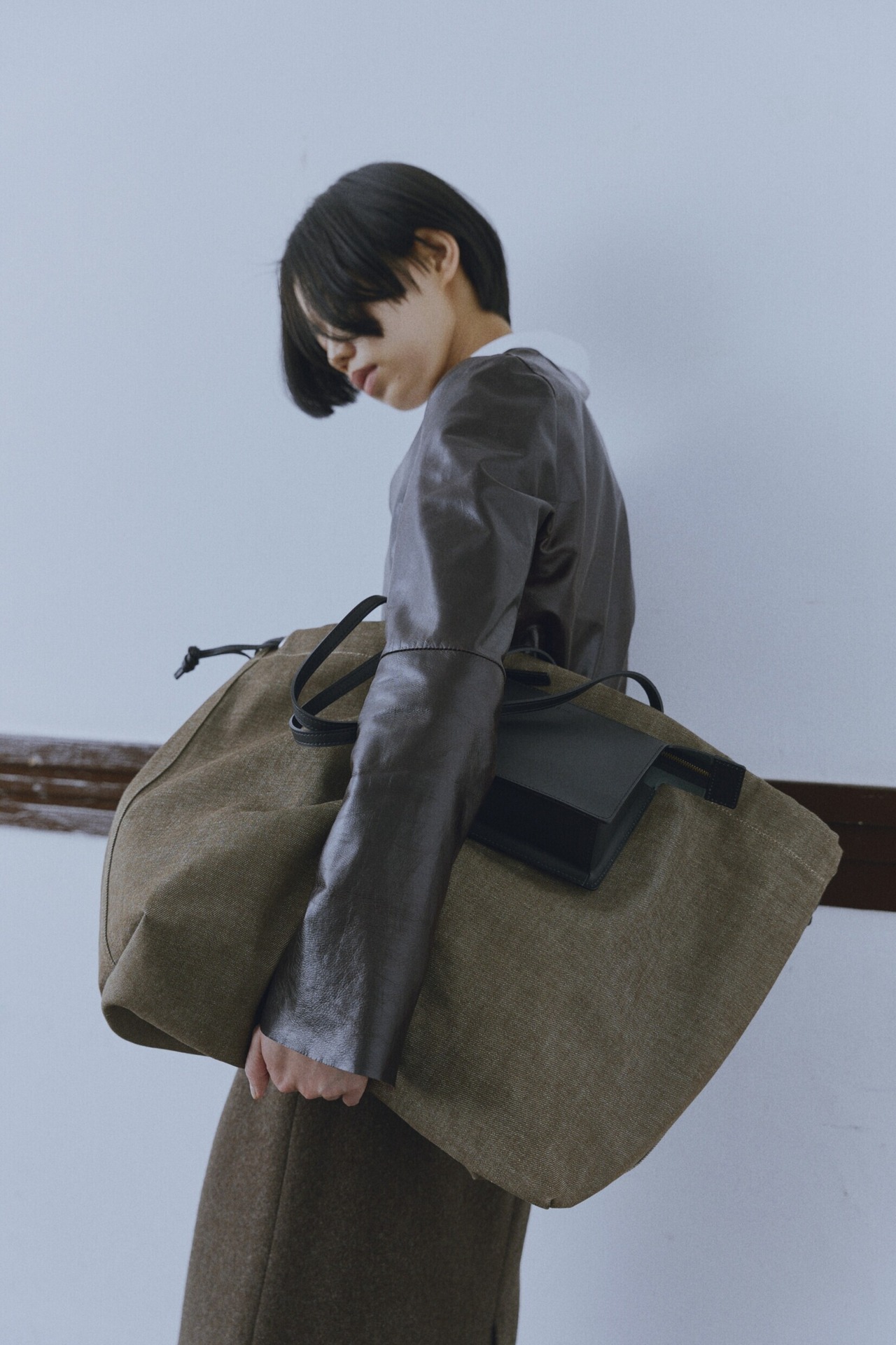 MARROW/MA-AC6311 FABRIC BIG TOTE KARACHAIRO