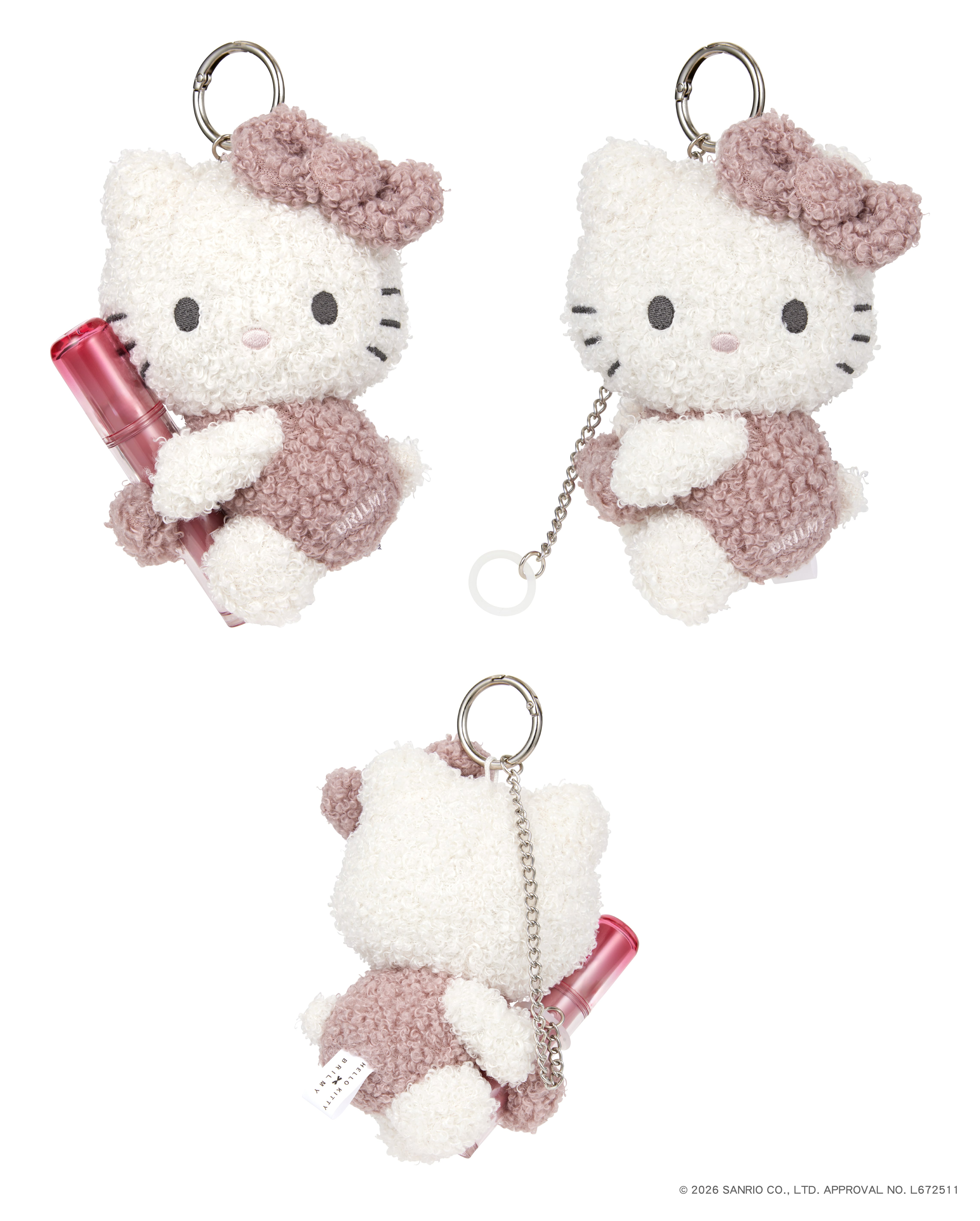 HELLO KITTY × BRILMY ZUBORA HUG LIP CHARM | BRILMY