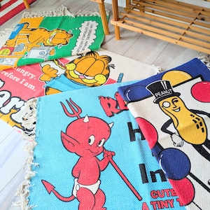 【 Mr.Peanut ( ミスターピーナッツ ) 】 『THE MOST FAMOUS PEANUTS』PLANTERS / COTTON MAT /  コットンマット/ Floor Mat / フロアマット〚アメリカン雑貨 アメトイ〛