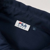 FILA GOLF フィラ ゴルフ 刺繍入り BD 半袖 ストレッチ ポロシャツ サイズ L /メンズ/ネイビー