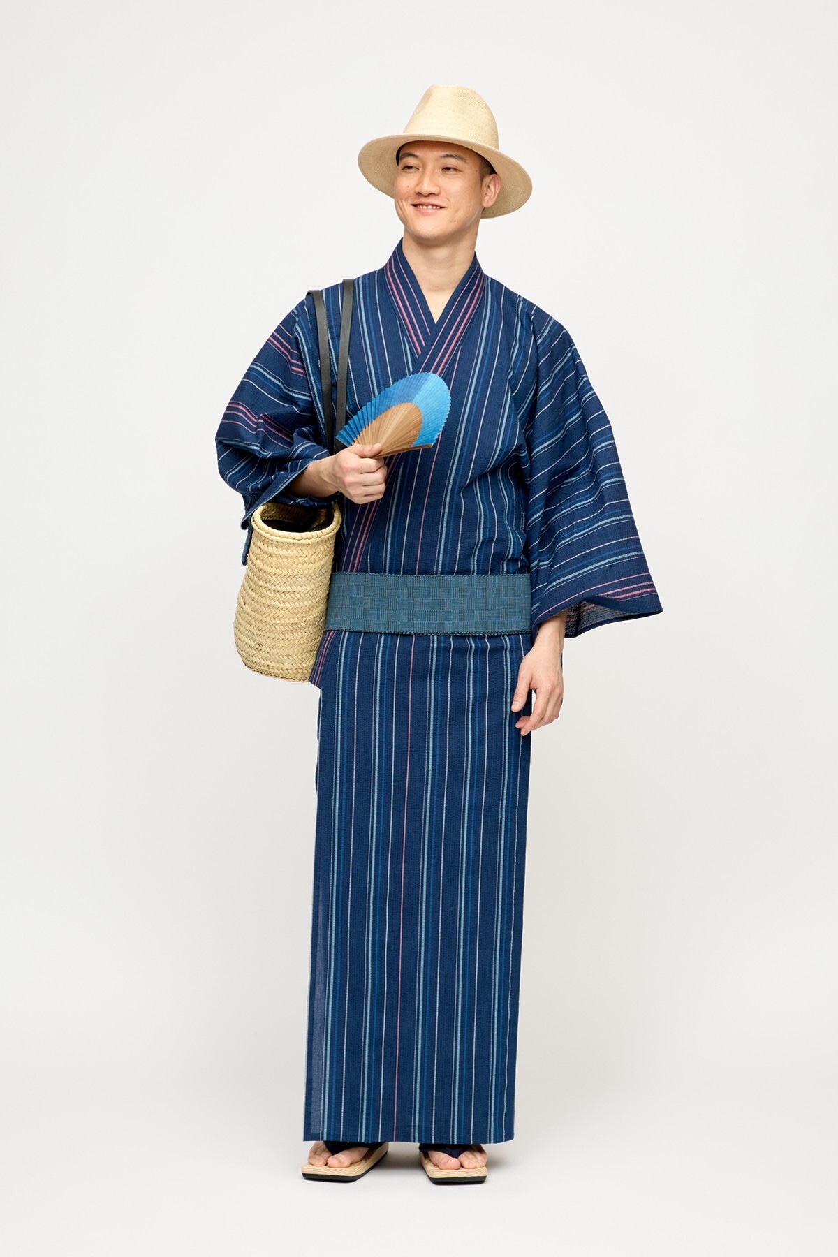 ゆかた / 阿波しじら / 滝縞 / NAVY | Y. & SONS ONLINE STORE