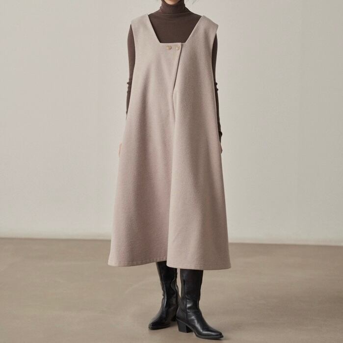 square neck jumper skirt m0484