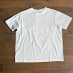 YAECA/ヤエカ Densely Knit T-Shirt with Pocket 度詰めTシャツ ポケット付き WHITE #32061004 WOMEN