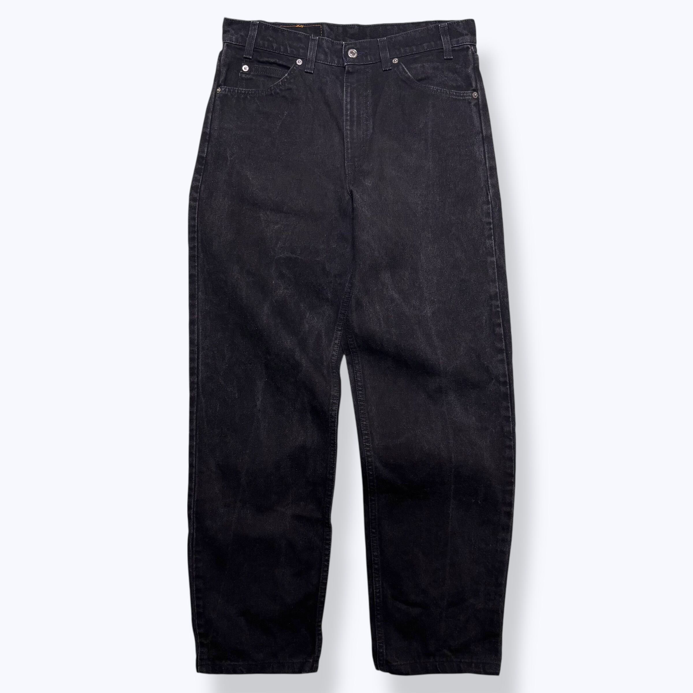 90's Wrangler 936WBK Black Denim 32×30 ② ラングラー ブラック