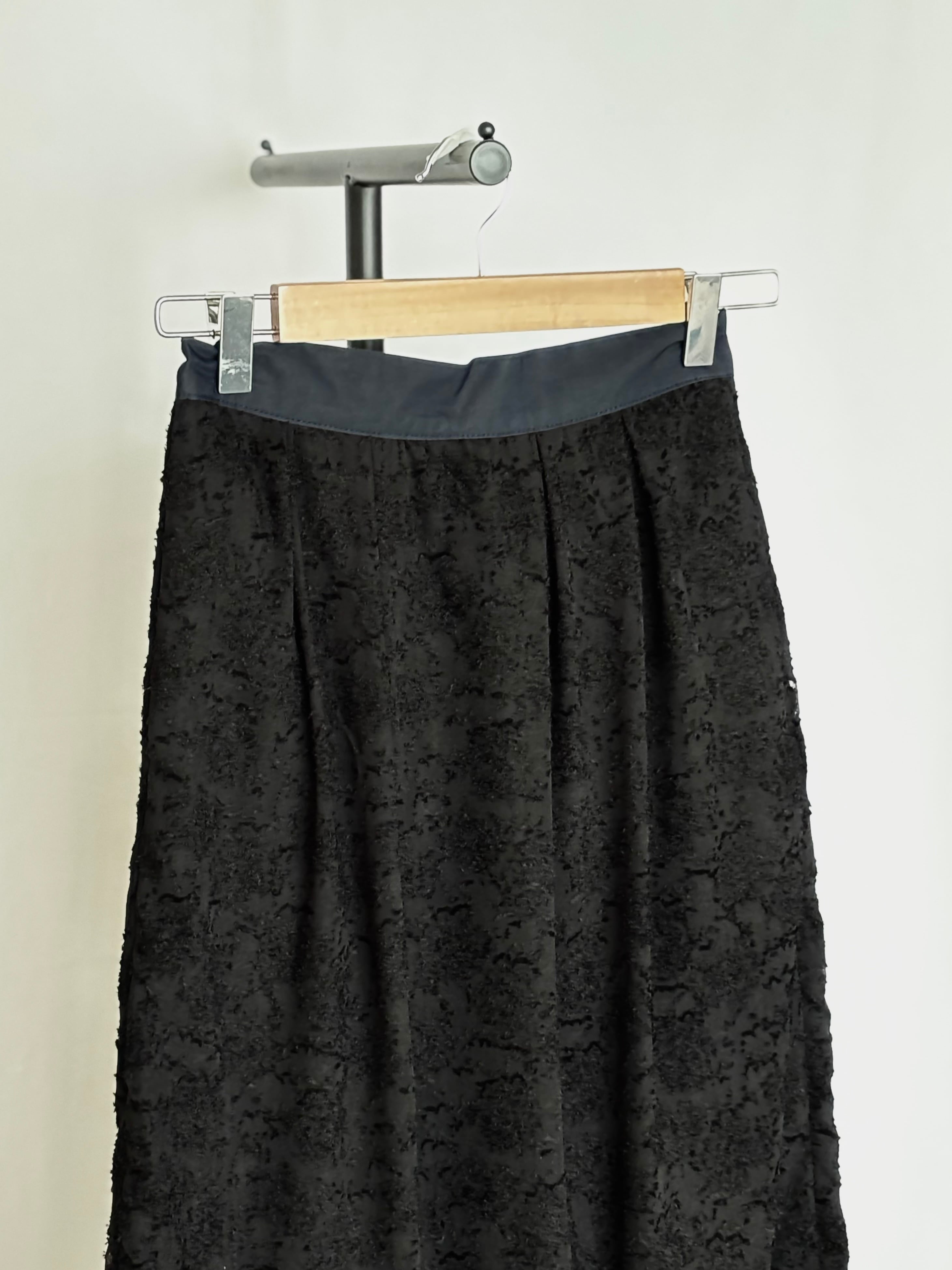 Rain Jacquard Skirt - BLACK | seven dot - ライフスタイルEC Rain Jacquard Skirt - BLACK | seven dot - ライフスタイルEC