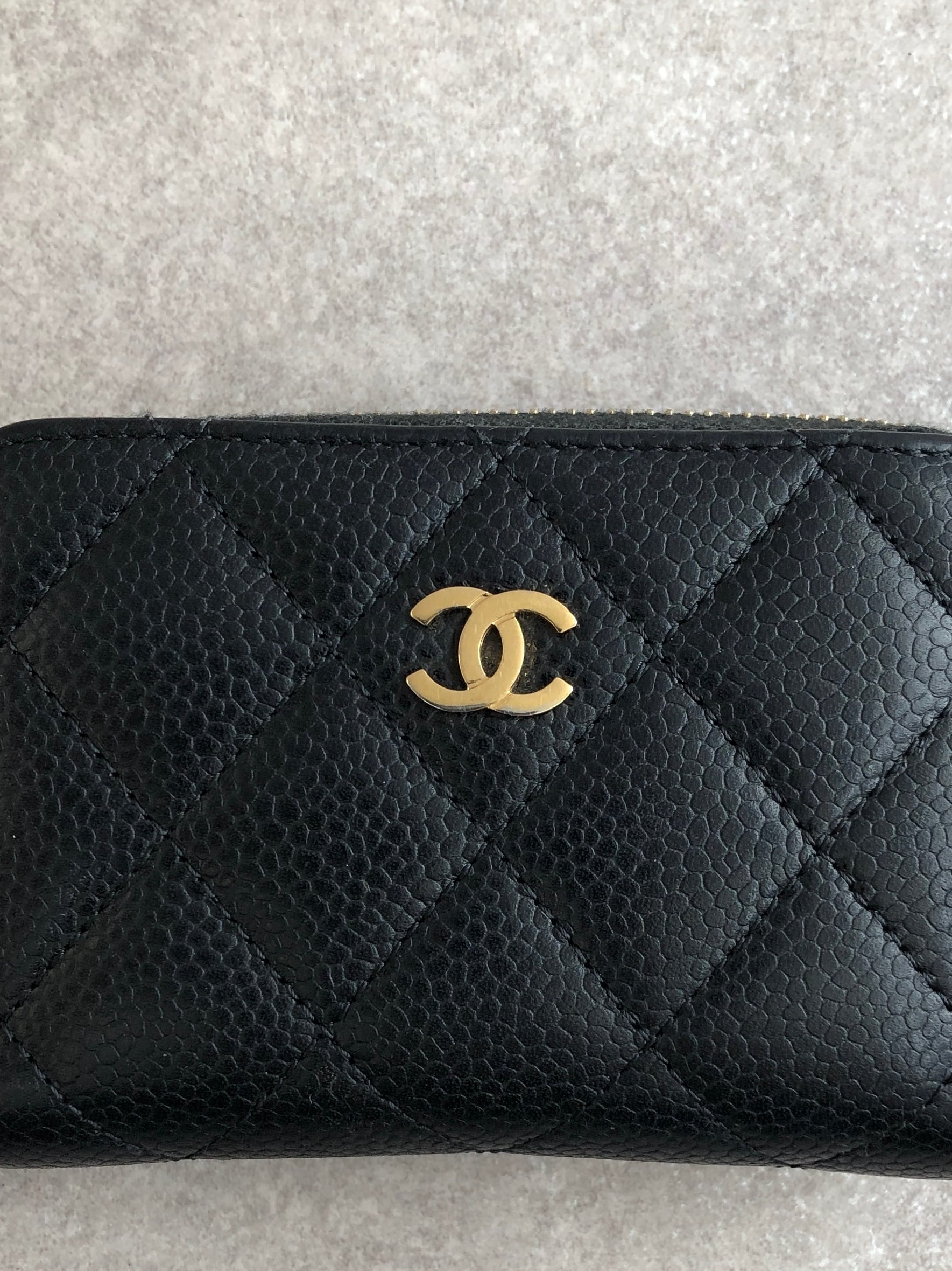 CHANEL シャネル 財布 ブラック ココマーク レザー コインケース CHANEL シャネル 財布 ブラック ココマーク レザー コインケース