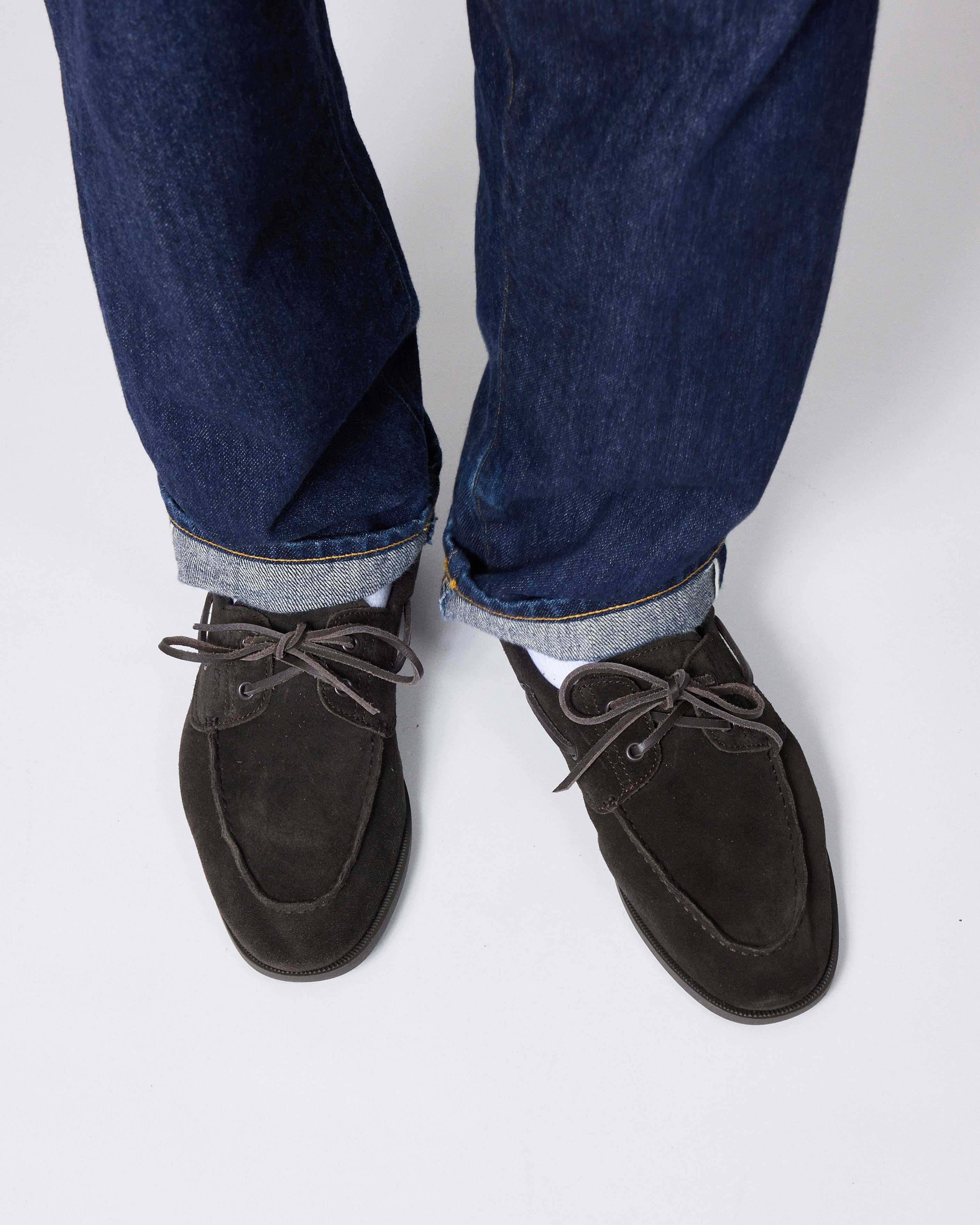 SUICOKE everyone suede deck shoes (D.BROWN) | everyone