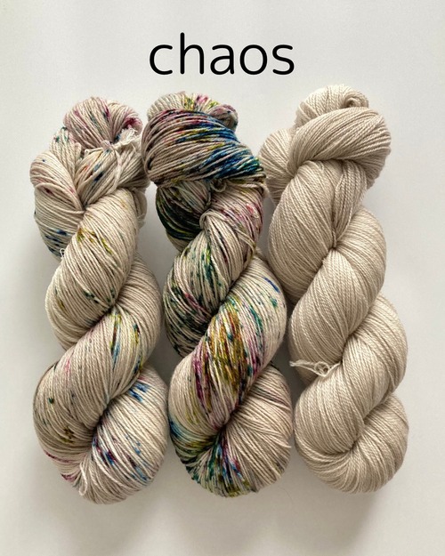 Chaos /SW Spanish Merino Nylon,SW Merino Lace 3かせセット