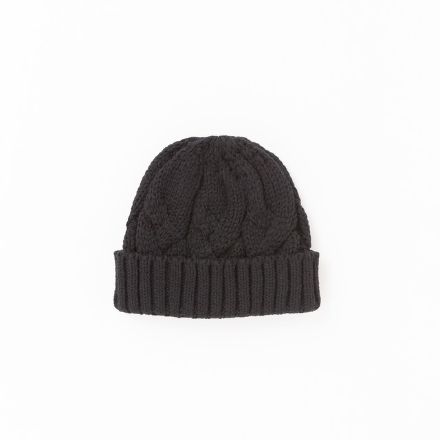 【VICTIM】VICTIM×CA4LA / CABLE KNIT CAP（BLACK）