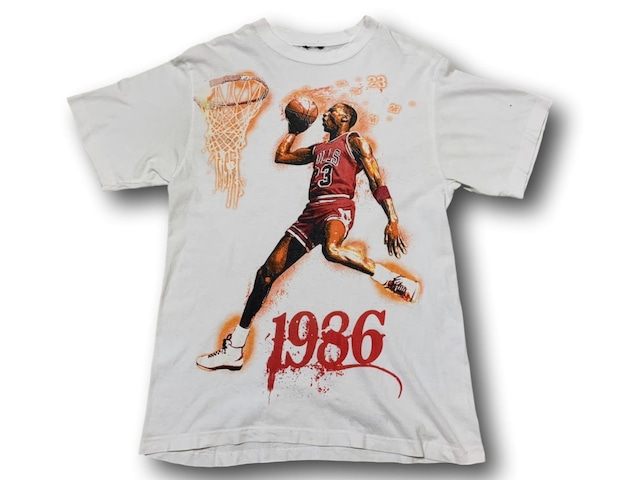 VINTAGE MICHAEL JORDAN AIR JORDAN 2 BOOTLEG DUNK CONTEST TEE WHITE LARGE