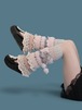 GHOST knit leg warmer(pink×pastel)