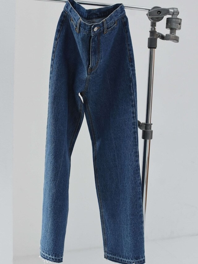 straight denim pants