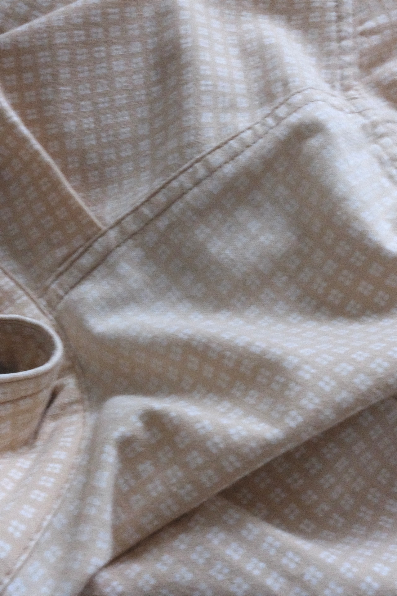 Vuokko geometric mini check belted shirt dress