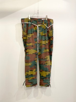 TrAnsference roll up fixed Belgian army pants - jigsaw camouflage