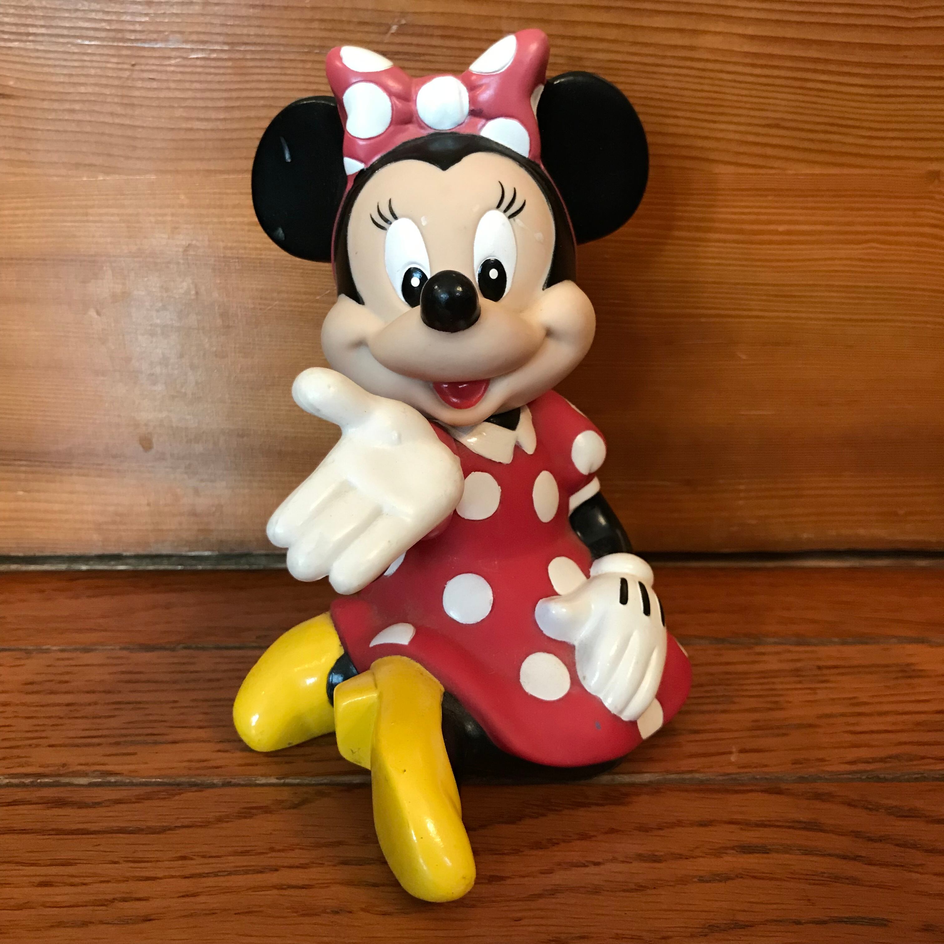 ミニーマウス（Minnie）ソフビ人形の貯金箱 ディズニークラシック ...