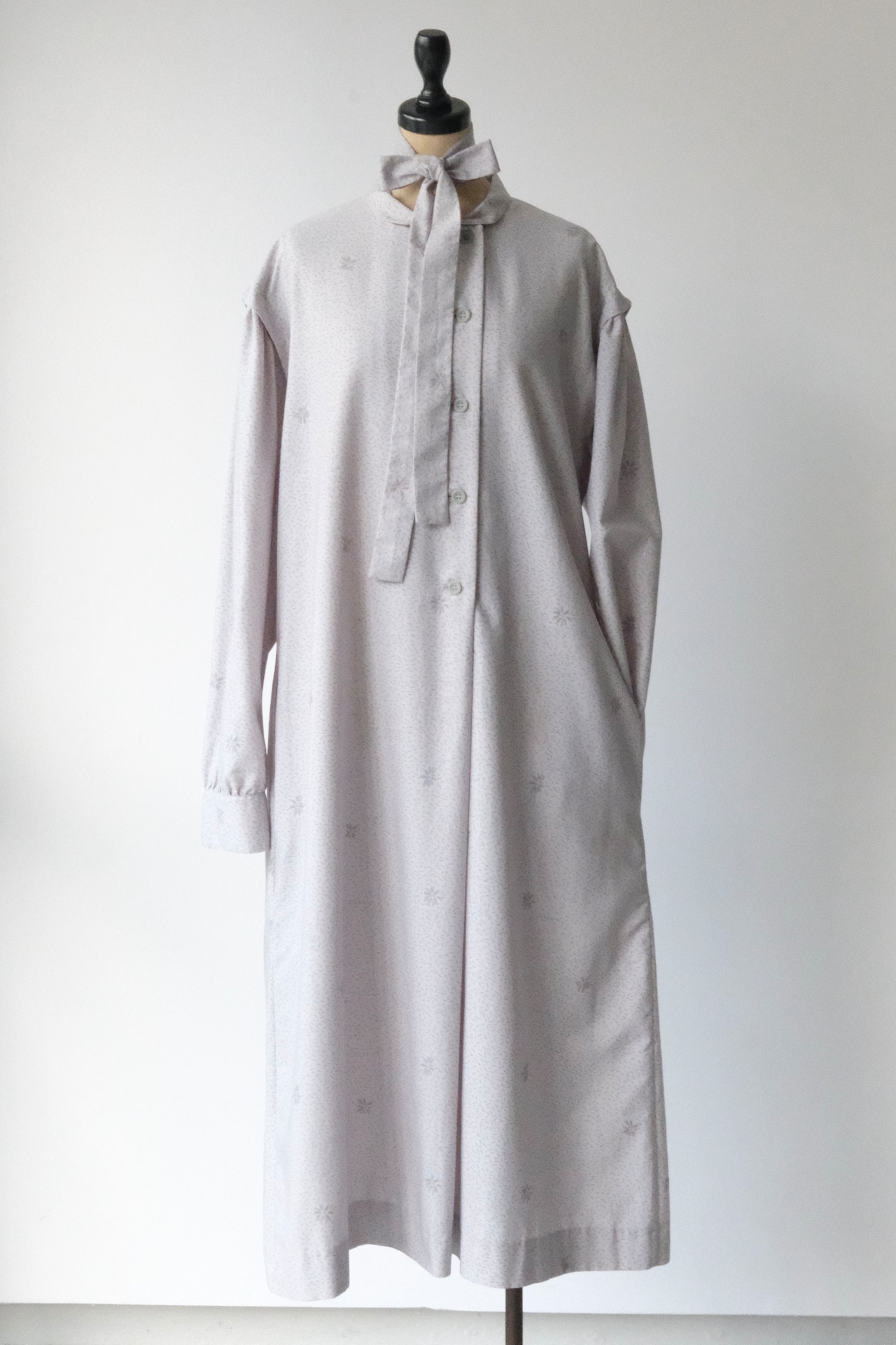 Marimekko floral print lavender gray dress