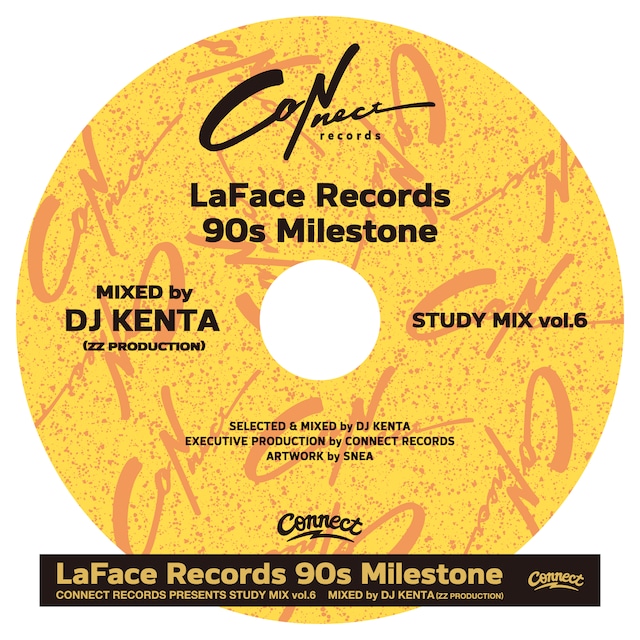 ※こちらはCD仕様になります。Study Mix vol.6 -La Face Records 90s Milestone- MIX by DJ KENTA
