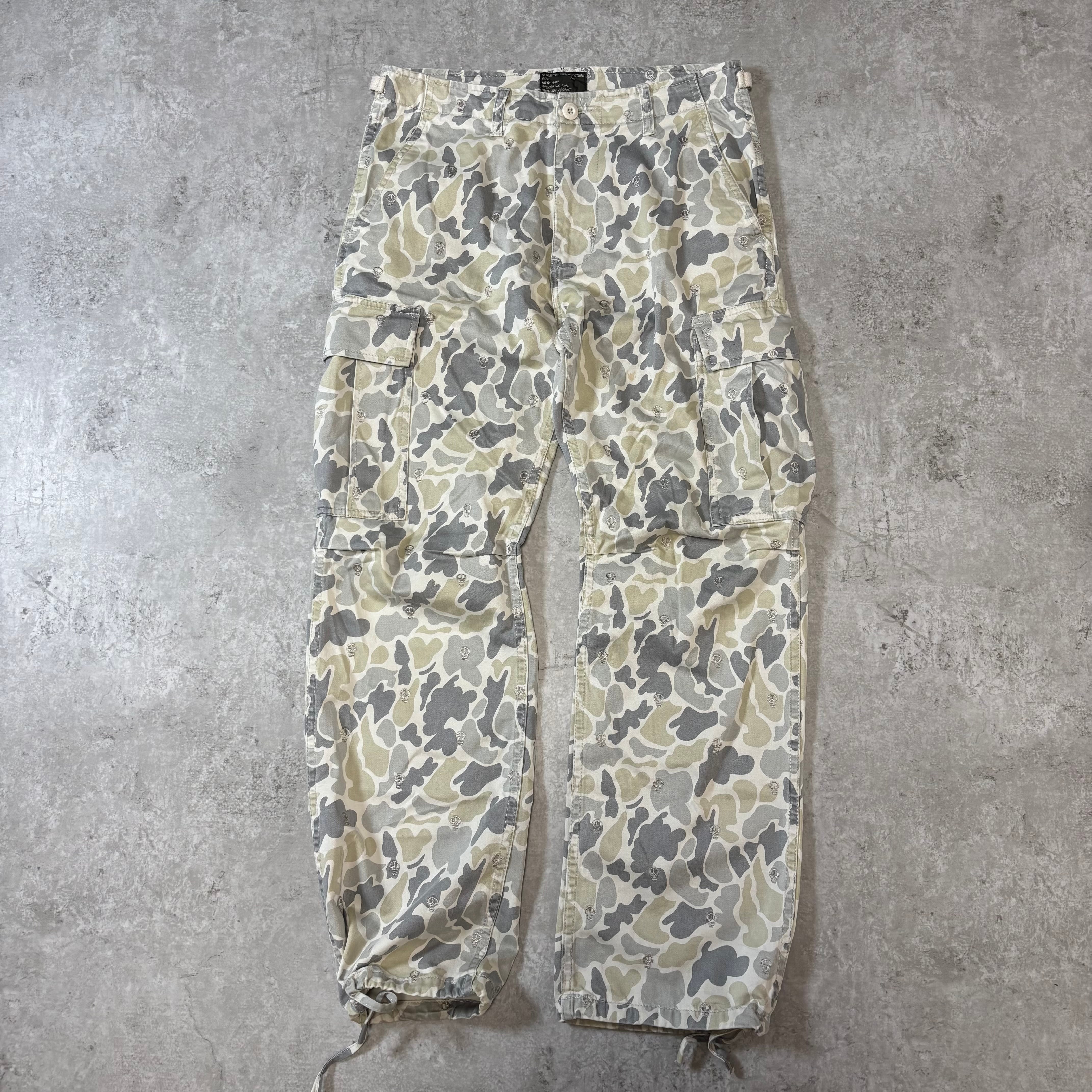 2000s "STUSSY" Camouflage Cargo Pants /2000年代 ステューシー カモフラ カーゴパンツ ドクロ 30