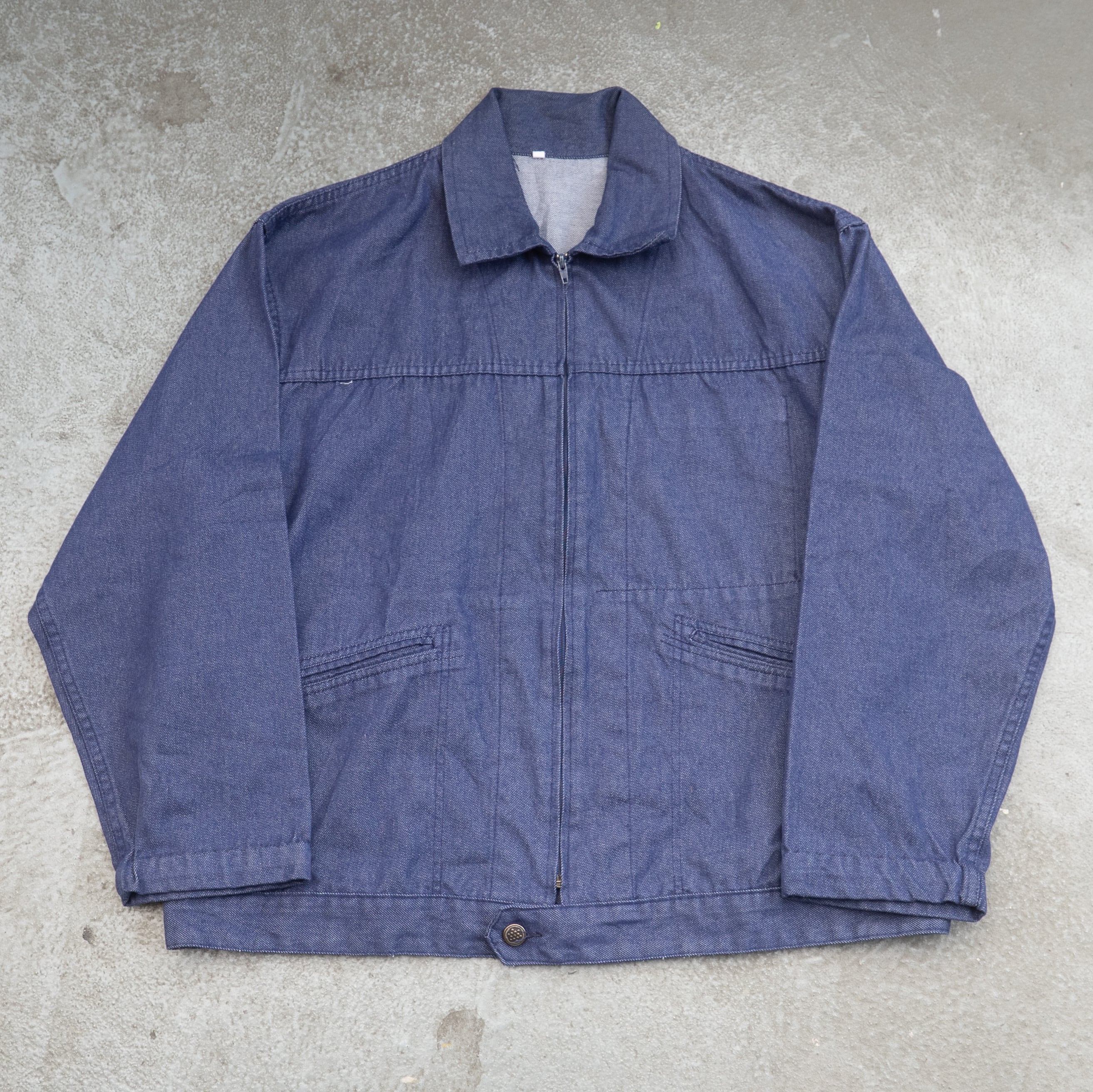 40年代 Adolphe Lafont Vポケ ブルーモールスキン ユーロワーク