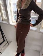 【25aw】裏起毛・Waist-Rib Long Skirt_3colors